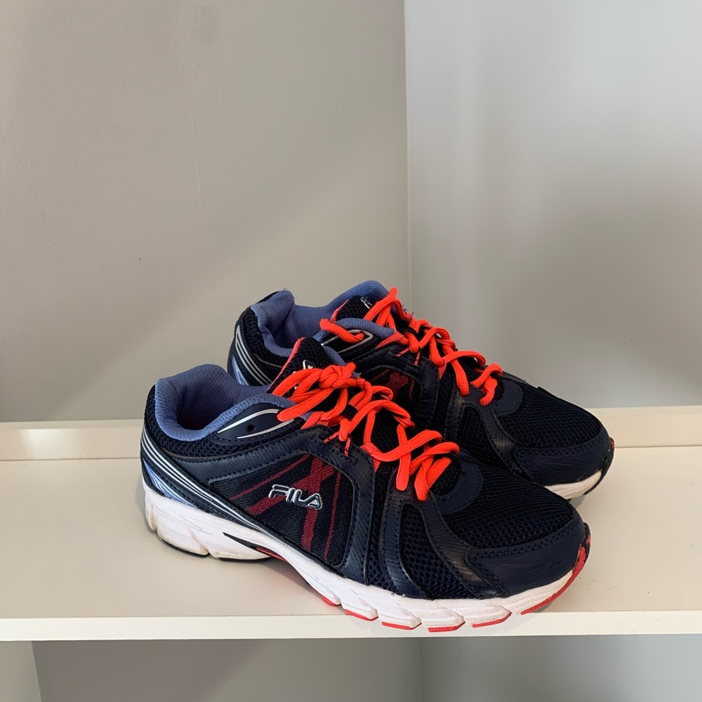 Fila Shadow Sprinter Women's Size- 7.5 Blue Multicolor Sneakers 5SR20978-465